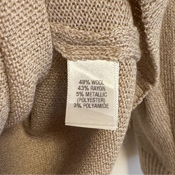 St. John collection cardigan with gold threading , sz : small - Picture 7 of 9